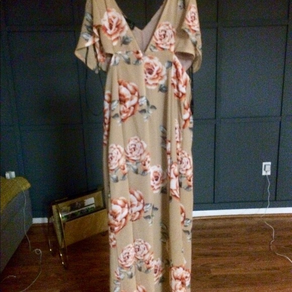 Forever 21 floral cutout maxi NWT S - Picture 5 of 8